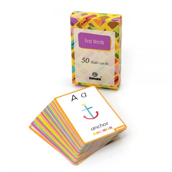 WOODEN ALPHABET PUZZLE WITH 50 FLASH CARDS “MY FIRST ENGLISH WORDS”