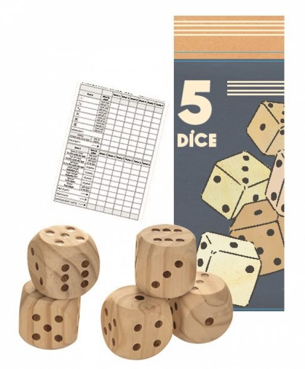 Egmont- 5 WOODEN DICE