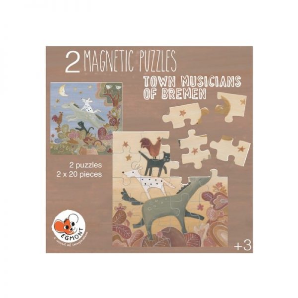 Egmont – PUZZLE MAGNETIC TOWN MUSICIANS OF BREMEN