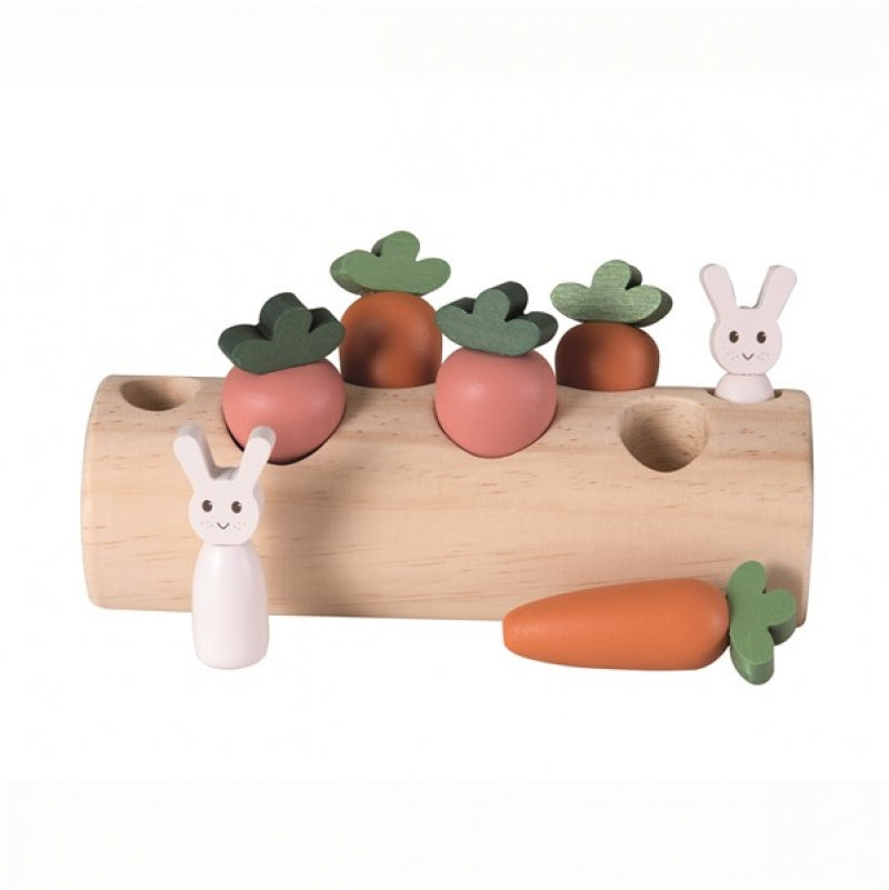 RABBIT AND VEGETABLES LOG