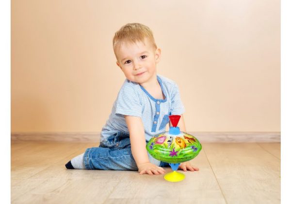 LENA-BOLZ Humming top 16 cm jungle animals,