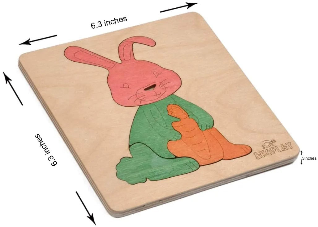 EKOPLAY’s Wooden Puzzles RABBIT