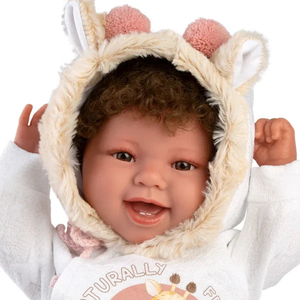 Llorens crying doll 44 cm – Newborns with baby sounds