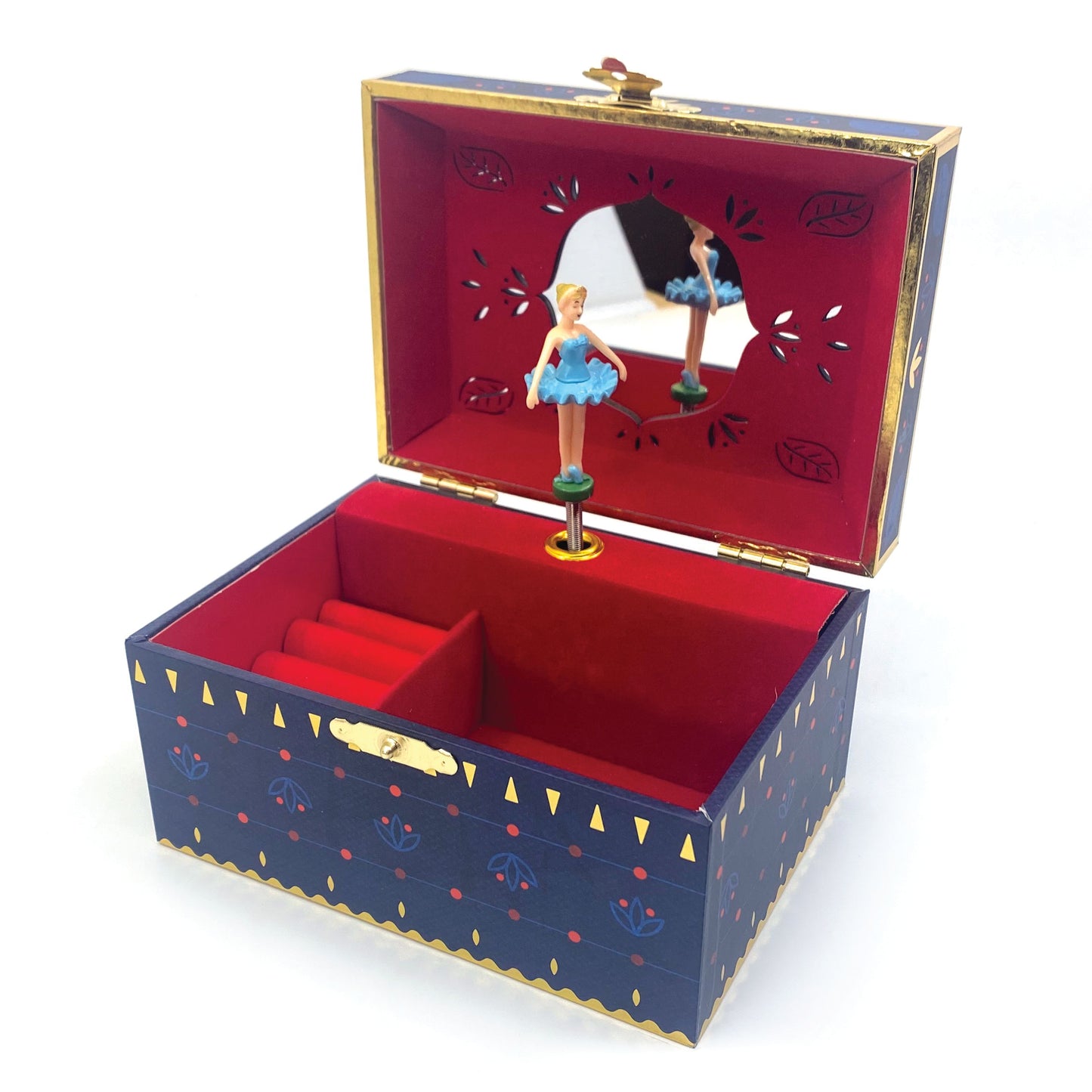 MUSICAL JEWELRY BOX ‘CELESTIAL’ WITH RING HOLDER & WIDE MIRROR ‘VESPERA’