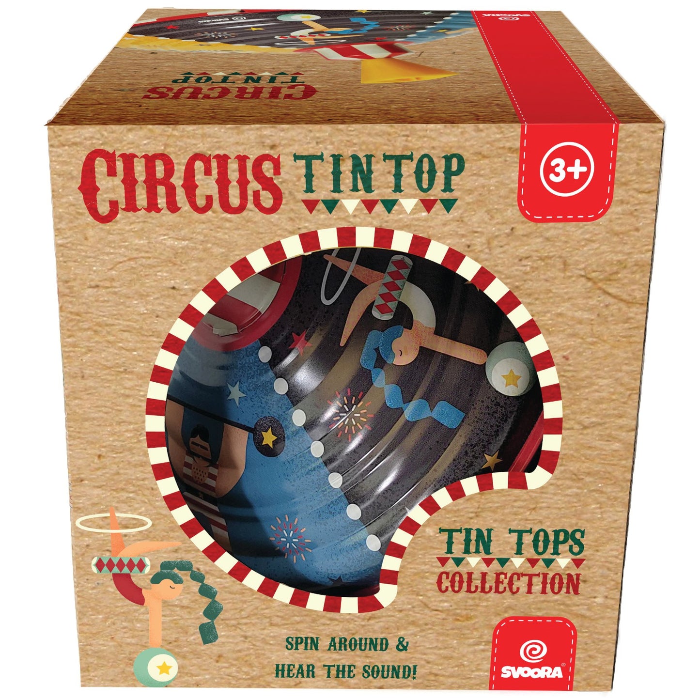 SPINNING TOP WITH SOUND ‘CIRCUS’