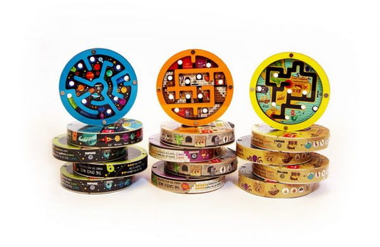 WOODEN DOUBLE DISC MAZE COLLECTION