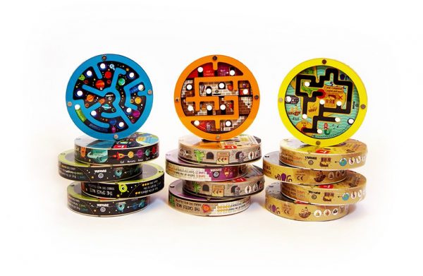 WOODEN DOUBLE DISC MAZE COLLECTION
