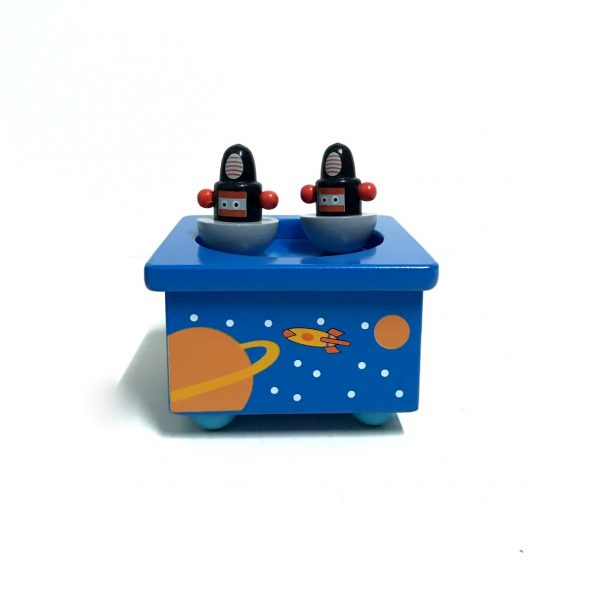 WOODEN MAGNETIC MUSIC BOX ROBOT