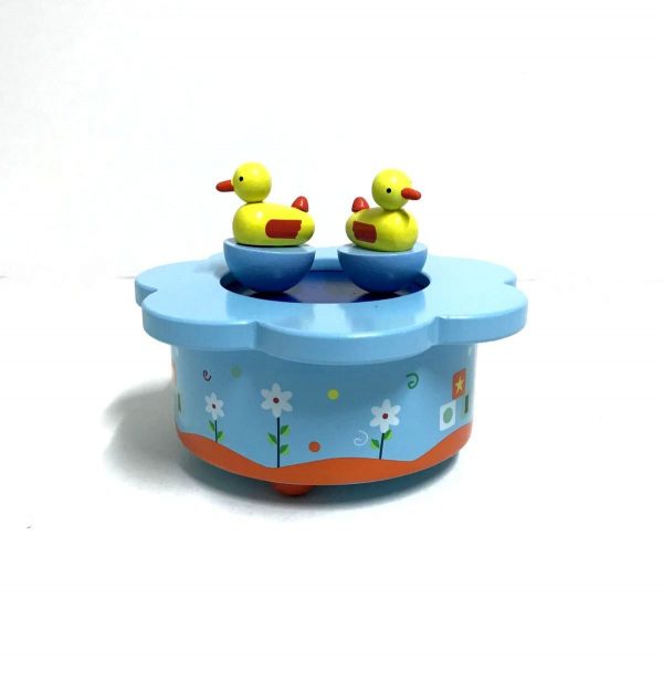 WOODEN MAGNETIC MUSIC BOX Ducks