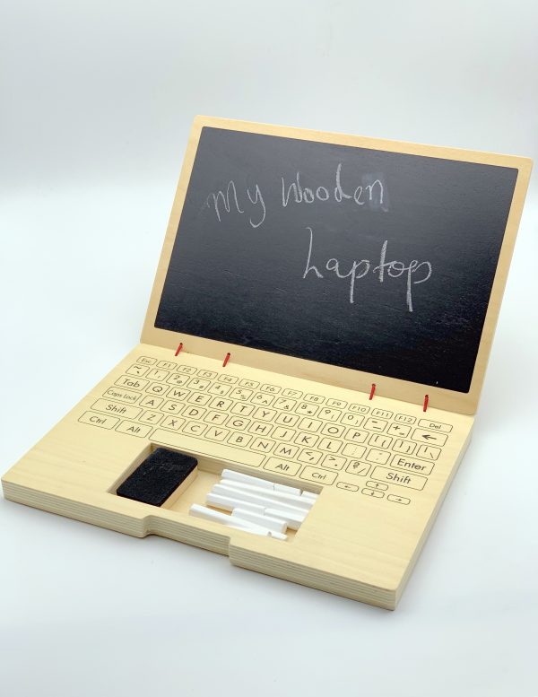 MY WOODEN TOY LAPTOP