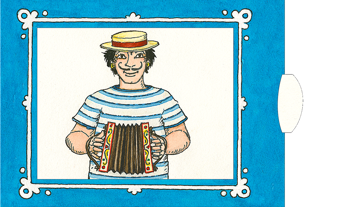 GREETING CARD-Living card accordion