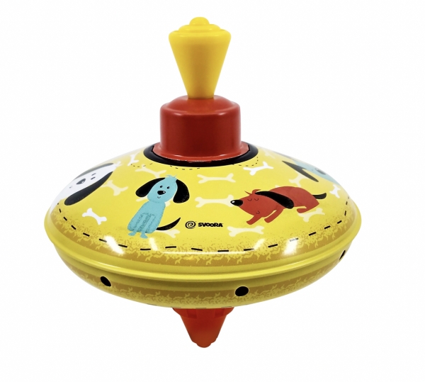 Svoora Complete Display with 6 Medium Humming Tin Tops ‘House Animals’