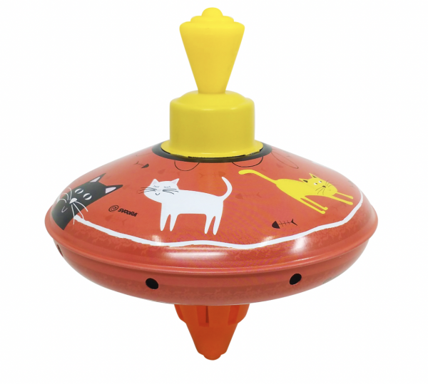 Svoora Complete Display with 6 Medium Humming Tin Tops ‘House Animals’