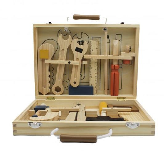1Wooden Tool Box (11 Pieces) by MUSHAB