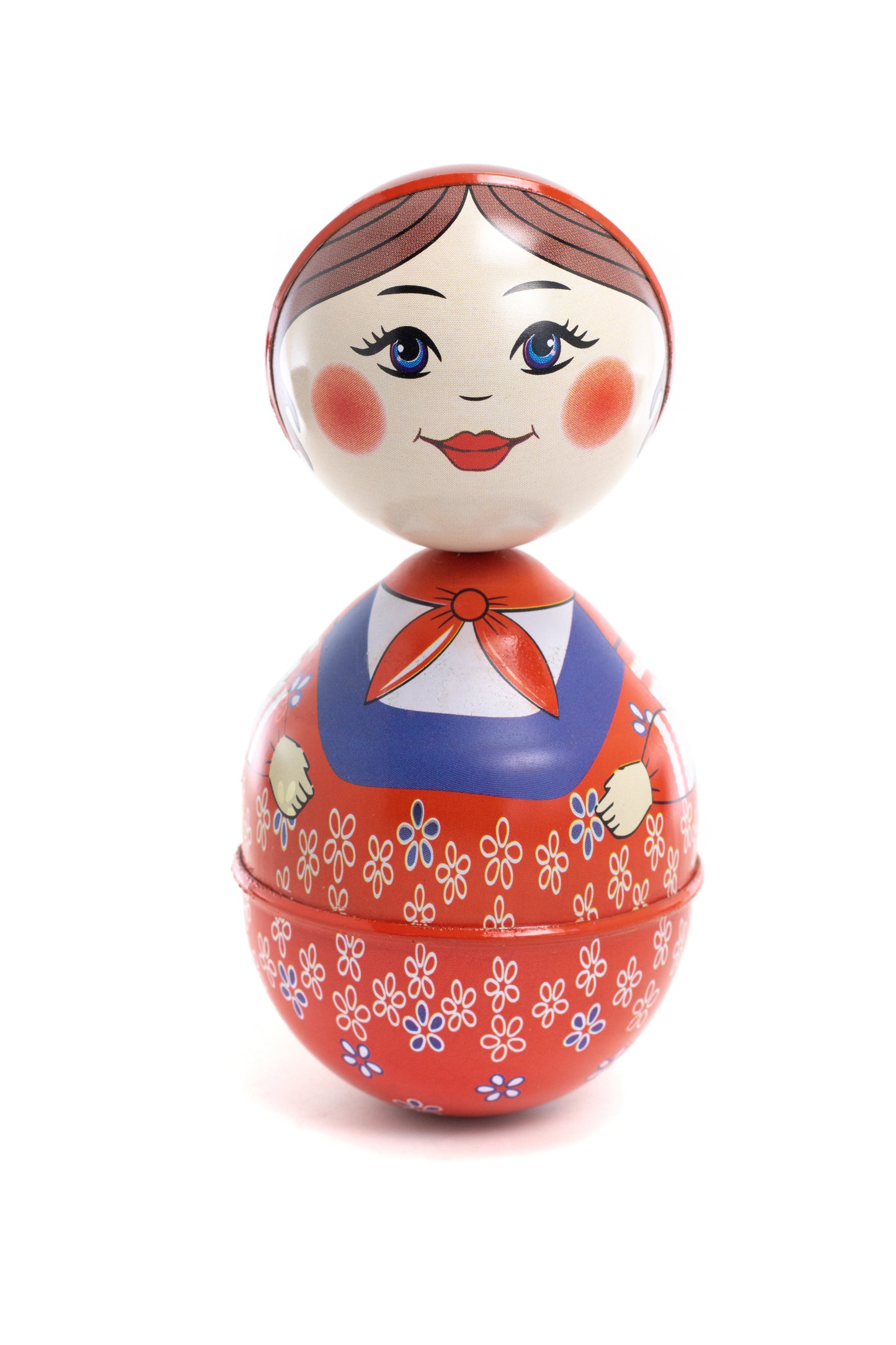 TIN ROLY POLY DOLL
