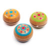 WOODEN YO-YO ‘INDIE’ (1 DISPLAY WITH 18 PCS, 3 DESIGNS)
