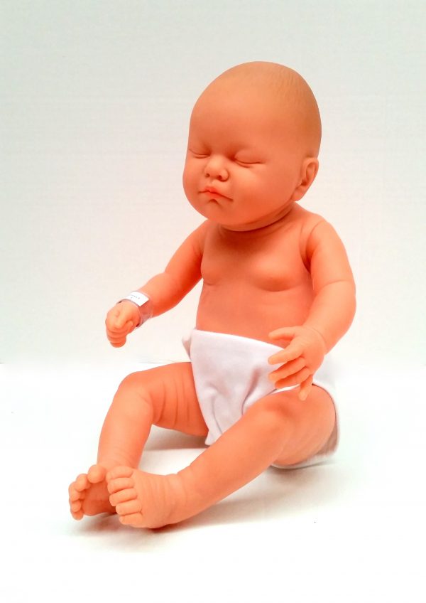 Newborn white girl sleeping  50cm