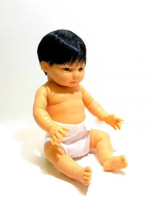 TINY BABY – asian boy WITH HAIR 30CM