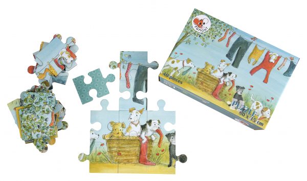 PUZZLE 10 DOGS 40 PCS