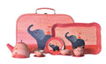 TIN TEA SET ELEPHANT- ETST