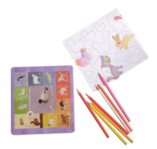 MAGNETIC FARM TO COLOUR WITH COLOURING PENCILS