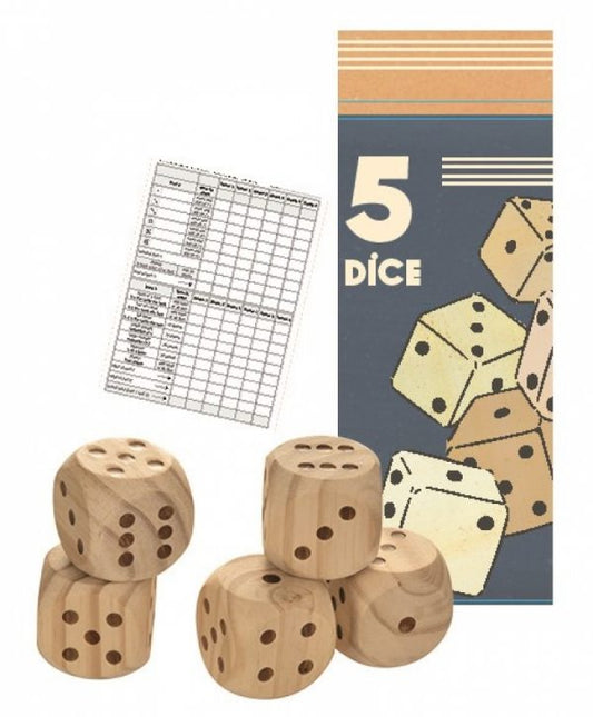 Egmont- 5 WOODEN DICE