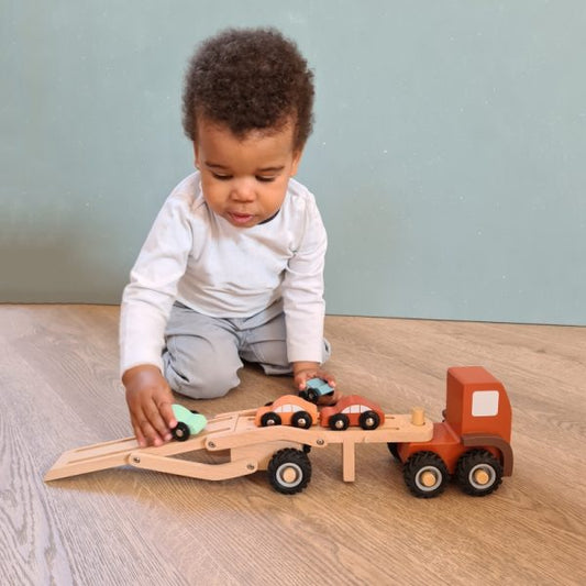 Egmont Toys – Wooden Car Transport Truck