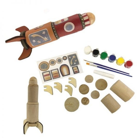 Egmont Toys – Wooden Rocket to Paint