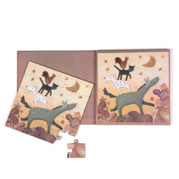 Egmont Toys – Puzzle Magnetic Town Musicians of Bremen