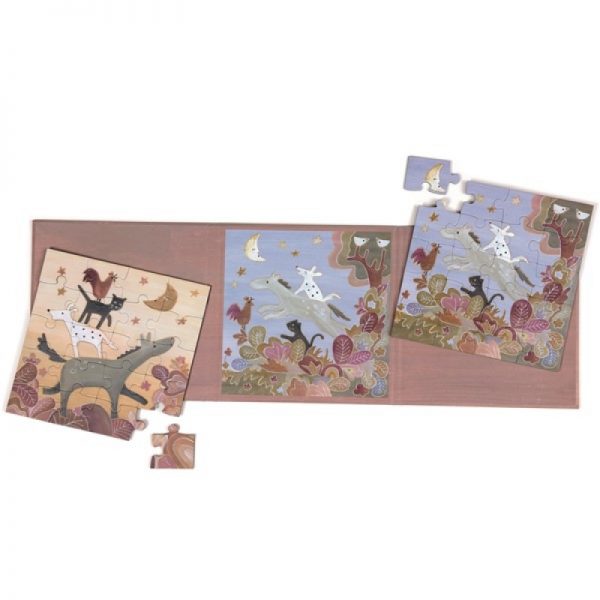 Egmont Toys – Puzzle Magnetic Town Musicians of Bremen
