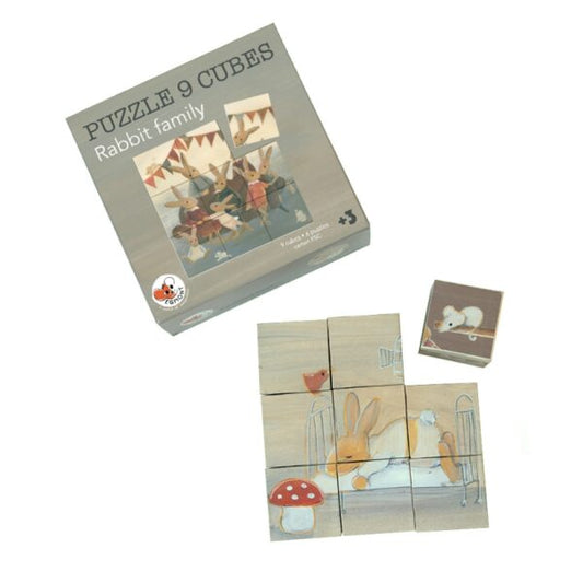 EGMONT TOYS PUZZLE CUBES RABBIT FAMILY