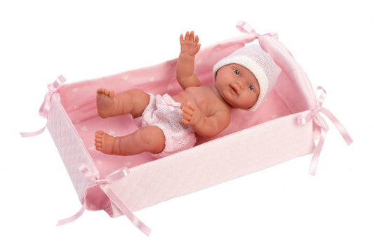 Llorens Dolls Bebita Cuna Rosa 26CM