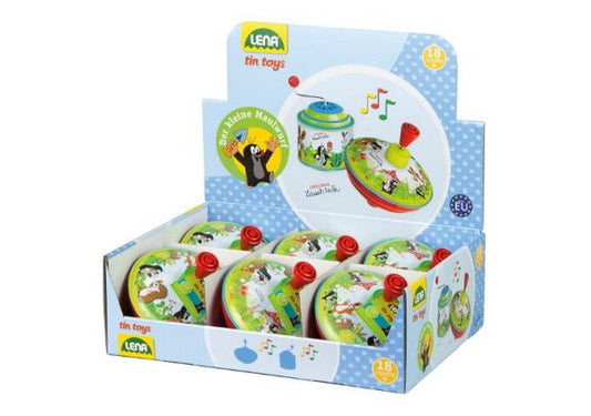 LENA-BOLZ  Humming top 13cm The little mole, display