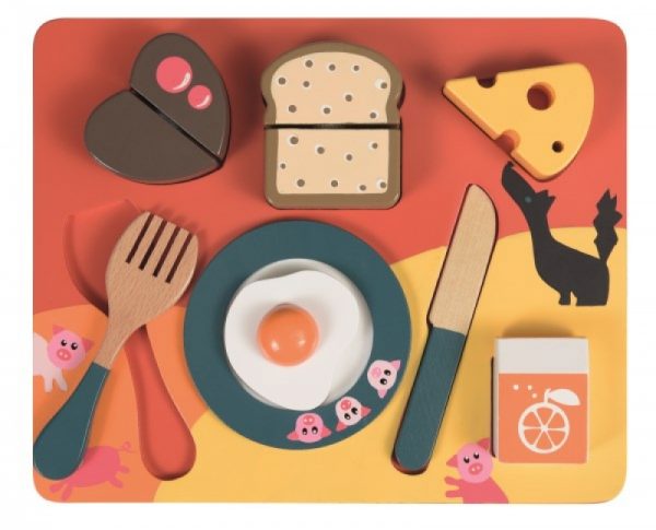 EGMONT WOODEN DINNER PUZZLE 3 PIGS