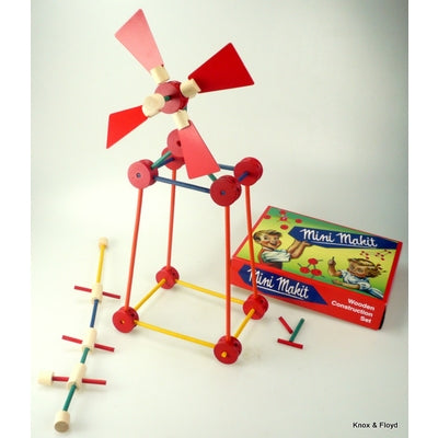Retro  ‘Minimakit’ wooden construction toy