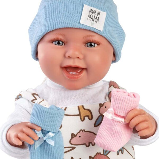 Llorens crying doll 44 cm – Newborn with baby sound – Tala/Talo interchangeable smiles