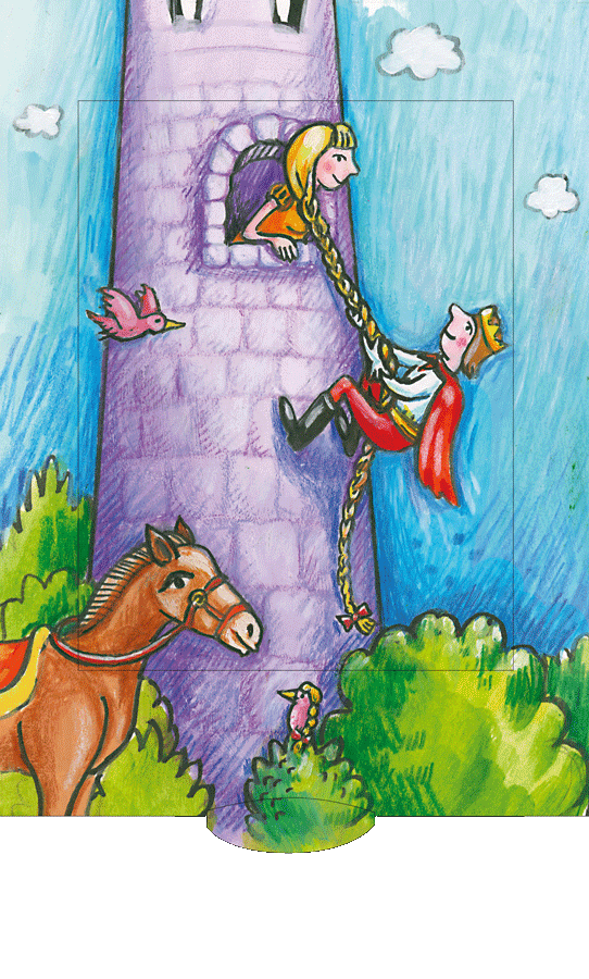 Barenpress 2 way card – Rapunzel