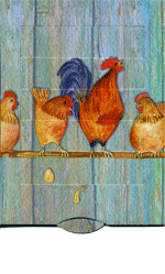 2 Way Greeting Card – Rooster