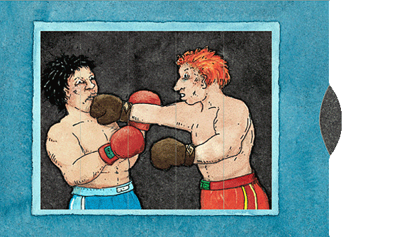 Greeting Card -2 way  Boxer