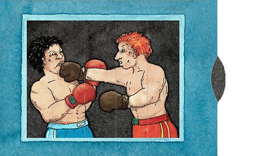 Greeting Card -2 way  Boxer