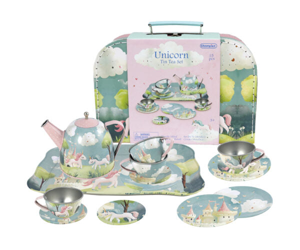 Tin Tea Set Unicorn