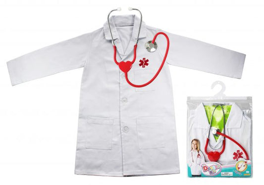 DOCTOR APRON AND WORKING STETHOSCOPE