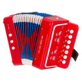 BUTTON ACCORDION RED