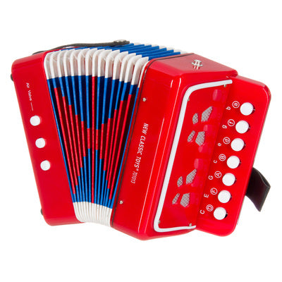 BUTTON ACCORDION RED