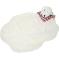 Gambling and blanket with detachable sheep rattle head