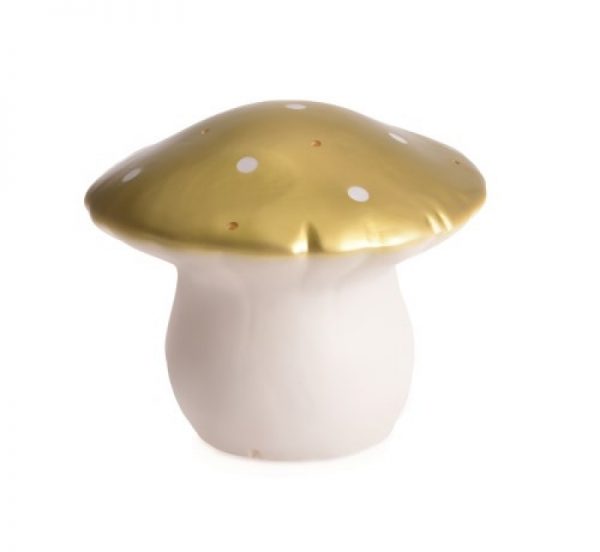 Heico Lamp – Medium Mushroom Gold