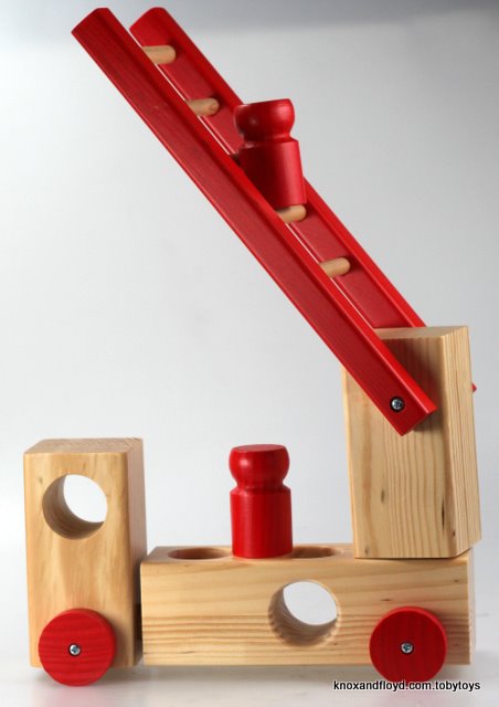 Toby Toys WOODEN FIRE ENGINE