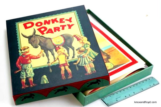 Retro game PIN THE TAIL ON THE DONKEY