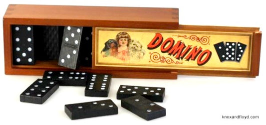 DOMINO SET, WOODEN