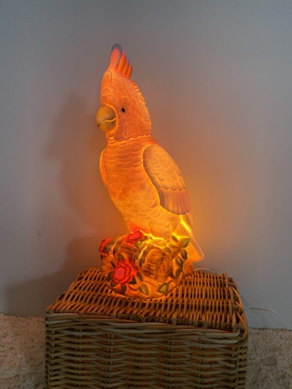Heico Lamp – Pink cockatoo lamp (Major Mitchell’s cockatoo)